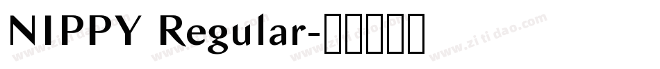 NIPPY Regular字体转换